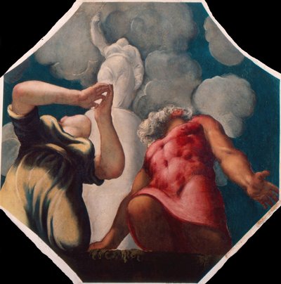 Deucalion och Pyrrha av Jacopo Robusti Tintoretto