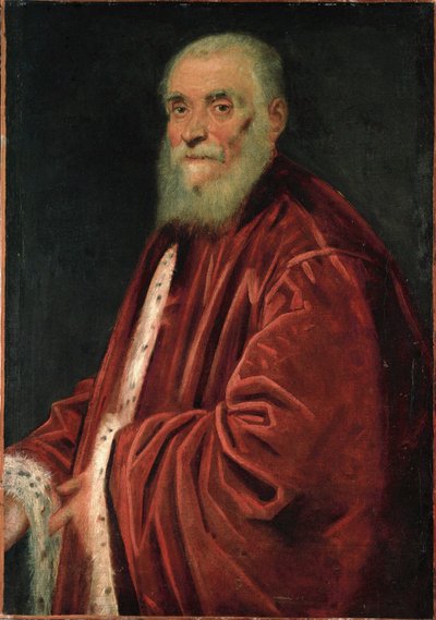 Marco Grimani, Venetiansk senator (olja på duk) av Jacopo Robusti Tintoretto