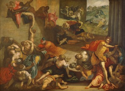 Massaker av de oskyldiga av Jacopo Robusti Tintoretto