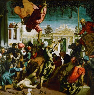 Sankt Markus befriar en slav (olja på duk) av Jacopo Robusti Tintoretto