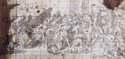 Studera för äktenskap på Cana av Jacopo Robusti Tintoretto