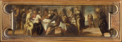 Belsassars högtid. av Jacopo Robusti Tintoretto