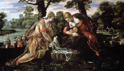 Fyndet av Moses, 1500-talet av Jacopo Robusti Tintoretto