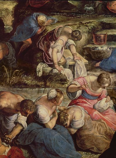 St Matthew och scener av hans liv (tempera på panel) av Jacopo Robusti Tintoretto