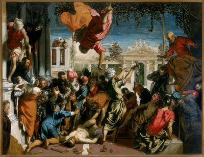 Miraklet där Markus frigör en slav, 1548 av Jacopo Robusti Tintoretto