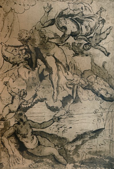 Vintergatans ursprung, c1575 1932. av Jacopo Robusti Tintoretto
