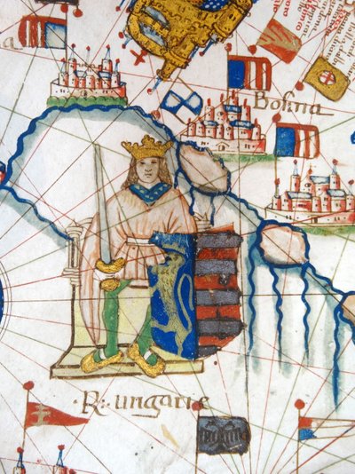 Renässanskarta över Europa, Jacopo Russo (efter), 1528 av Jacopo Russo