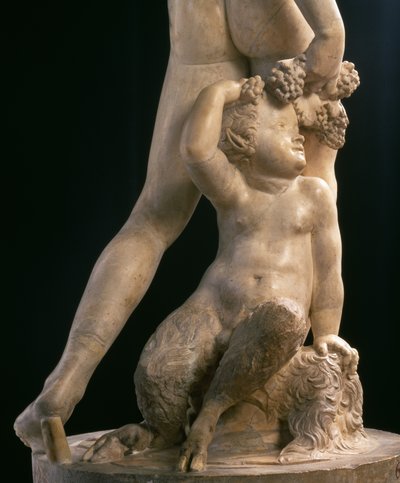 Bacchus, detalj av nedre halvan, skulptur av Jacopo Sansovino (1486-1570) (marmor) (se även 79847) av Jacopo Sansovino
