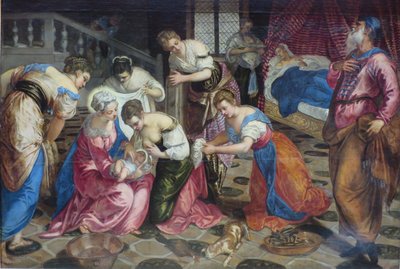 Johannes Döparens födelse av Jacopo Tintoretto