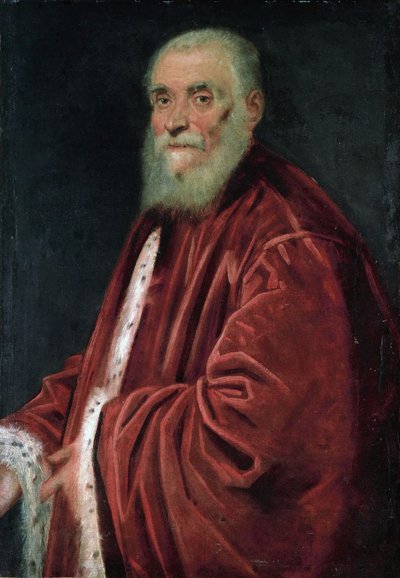 Engelska: Porträtt av senatorn Marco Grimani (d. 1583) av Jacopo Tintoretto