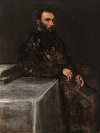 Porträtt av en man av Jacopo Tintoretto