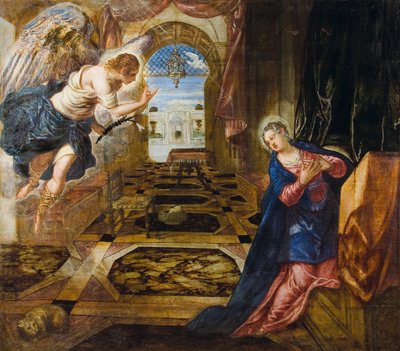 Bebådelsen. av Jacopo Tintoretto