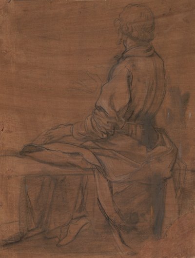 Sittande man sedd bakifrån av Jacopo da Empoli