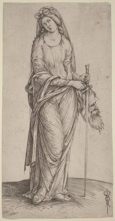 Judit med Holofernes huvud i handen av Jacopo de