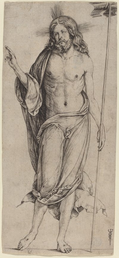 Den uppståndne Kristus, ca. 15031504. av Jacopo de Barbari