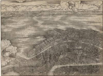 Utsikt över Venedig av Jacopo de