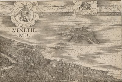 Utsikt över Venedig av Jacopo de