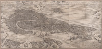 Utsikt över Venedig av Jacopo de