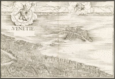 Utsikt över Venedig [övre mittkvarter], 1500. av Jacopo de Barbari