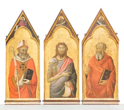 Sankt Johannes Döparen, Sankt Johannes evangelisten, Sankt Giles av Jacopo del Casentino