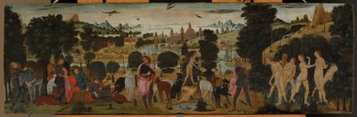 Diana och Actaeon av Jacopo del Sellaio