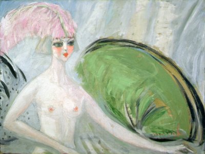 Den nakna kvinnan (olja på duk) av Jacqueline Marval