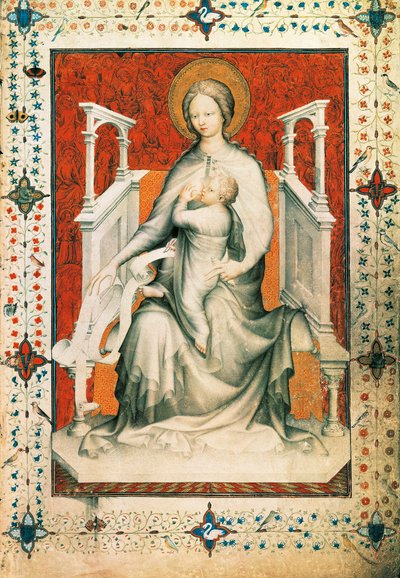 Madonna med barn av Jacquemart de Hesdin