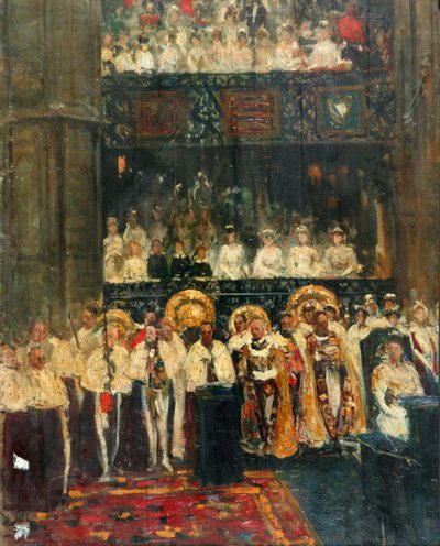 Kröningen av George V av Jacques Emile Blanche