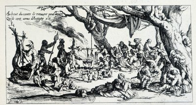 Från gravyr av J. Callot av Jacques (after) Callot