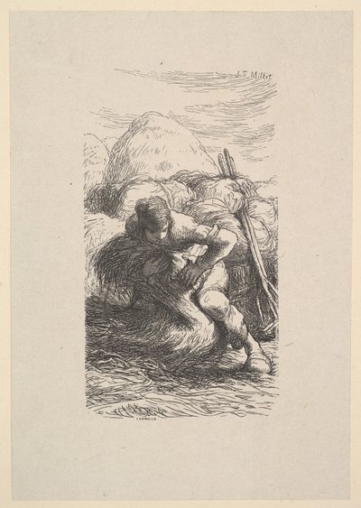 Skärbindaren, 1853. av Jacques Adrien Lavieille