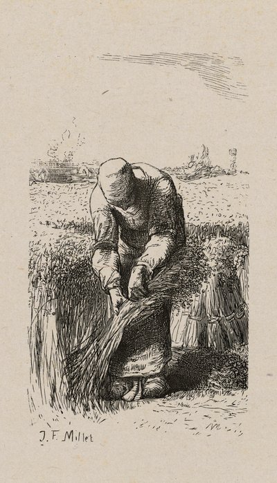 Kvinna som drar lin av Jacques Adrien Lavieille