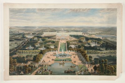 Allmän aspekt av Versailles av Jacques Alphonse Testard