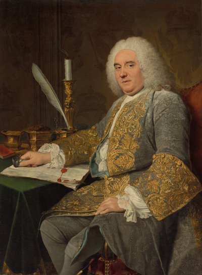 Porträtt av Jean-Gabriel du Theil vid undertecknandet av Wienfördraget av Jacques André Joseph Aved