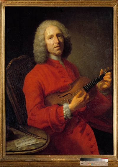 Porträtt av Jean-Philippe (Jean philippe) Rameau (1683-1764), fransk kompositör. Porträtt av Jacques Andre Joseph Ave, dit le Camelot eller Avet le Batave (1702-1766). Museum of Fine Arts i Dijon. av Jacques Andre Joseph Camelot Aved