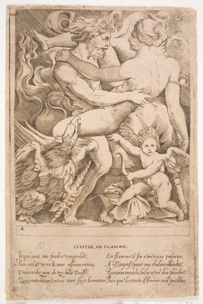 Den eldiga Jupiter av Jacques Androuet Ducerceau d.Æ.