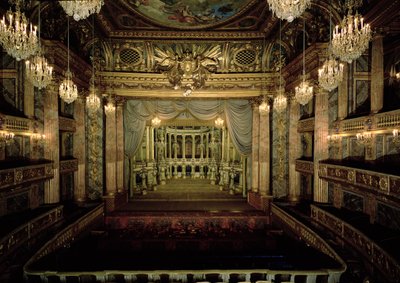Operahusets interiör, färdigställd 1770 (restaurerad 1952-71) av Jacques Ange Gabriel