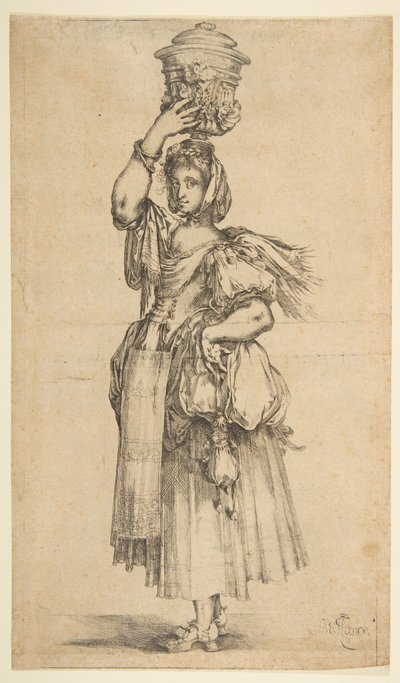 Trädgårdsmästare, från Hortulanae-serien. av Jacques Bellange