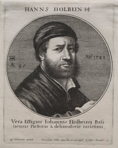 Porträtt av Hans Holbein av Jacques Bellange