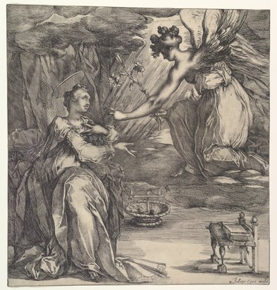 Bebådelsen. av Jacques Bellange