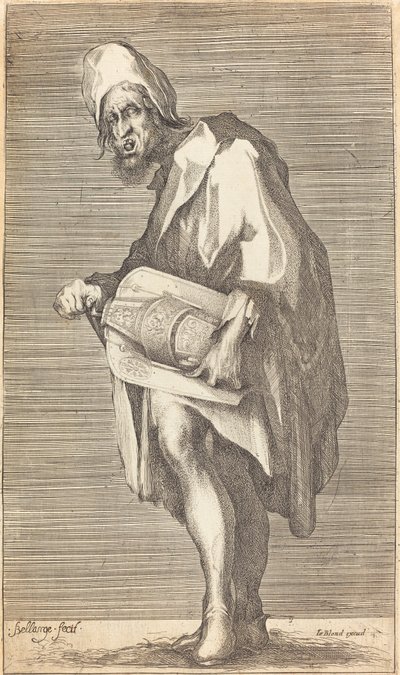 The Blind Hurdy Guurdy Player. av Jacques Bellange