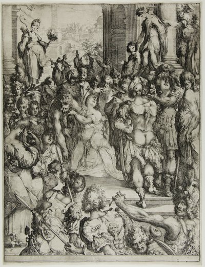 Saint Lucys martyrskap av Jacques Bellange