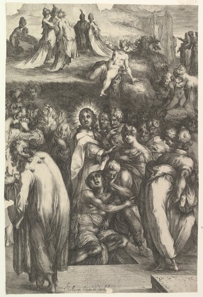 Lazarus uppståndelse, 1595-1616. av Jacques Bellange