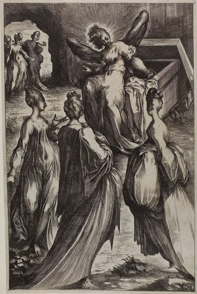 De tre Maria vid graven med ängeln av Jacques Bellange