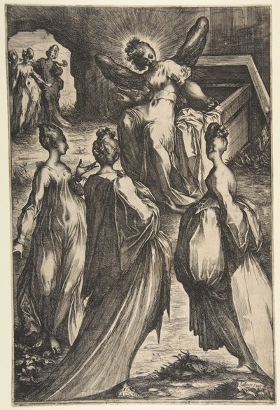 Tre Marys vid graven. av Jacques Bellange