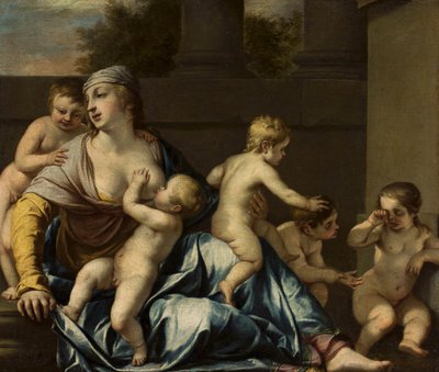 Franska: La Charité Välgörenhet av Jacques Blanchard
