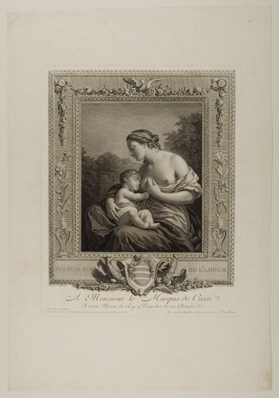 Amors första ålder (gravyr) av Jacques Bouillard