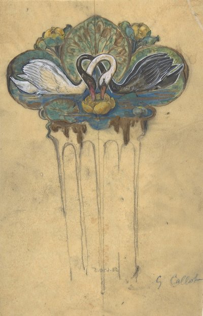 Design för en hårkam, n.d.. av Jacques Caillot