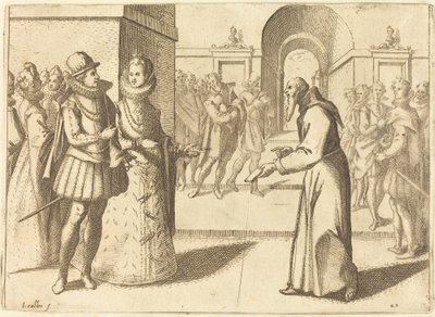 En Capucio som tackar kungen av Bayern av Jacques Callot