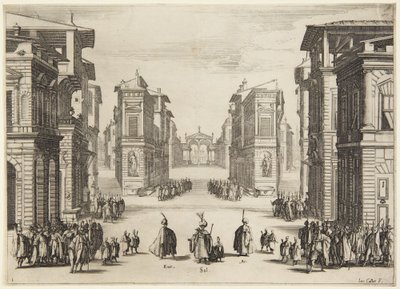Akt 1, ur serien Soliman av Jacques Callot