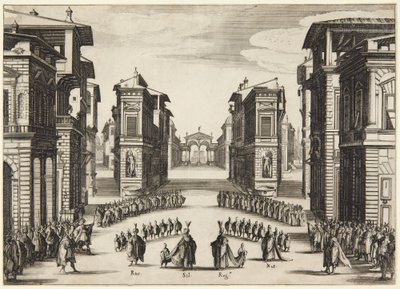 Akt 2, ur serien Soliman av Jacques Callot